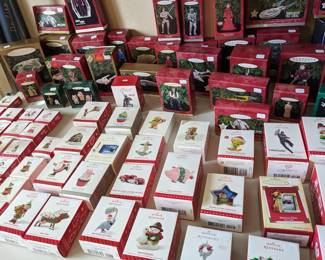 Ton of new Hallmark keepsakes Christmas ornaments. 