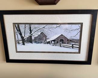Bob Timberlake heavy snow limited edition print