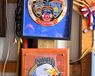 Framed 9-11 patches 