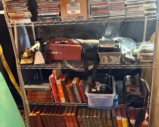 Books/ C.D.'S/ cassette tapes/ 8 tracks/movies