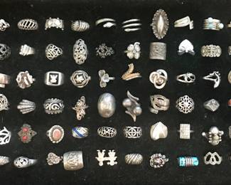 there are several hundred sterling rings