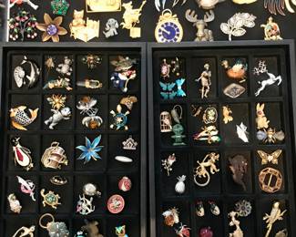 vintage figural pins