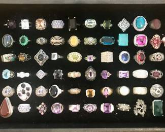 there are several hundred sterling rings