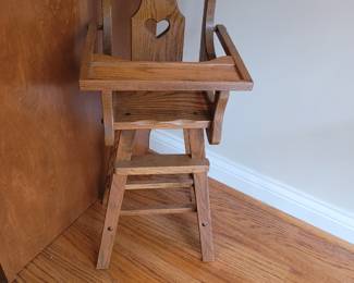 Small doll size highchair