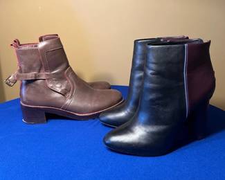 Tony Burch ankle boots and Cabi Bisset bootie, sizes 8