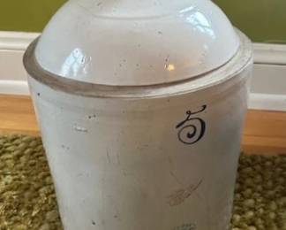 Antique 5 Gallon Red Wing Union Stoneware shoulder jug