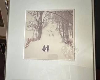 Bill Coleman matted, framed and signed “Of Things to Come”