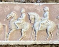 Decorative plaster wall plaque, made in Greece.