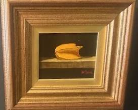 "Yellow Star Fruit" oil on canvas  by artist Bert Beirne