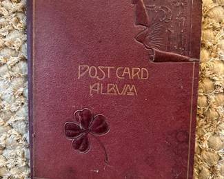 Book of vintage postcards, valentines, etc.