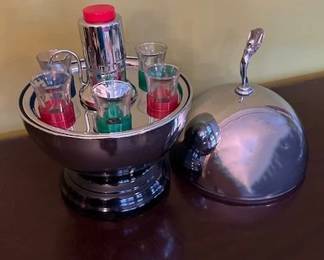 Vintage Chrome Liquor Pump Dispenser