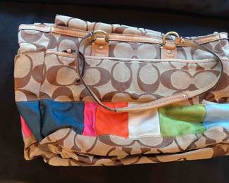 Large Coach Patchwork bag