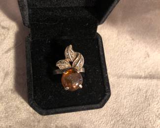 Amber and marcasite 