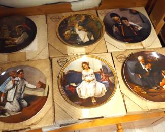 Norman Rockwell plates