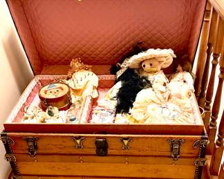 Antique trunk refinished.  Beautiful!