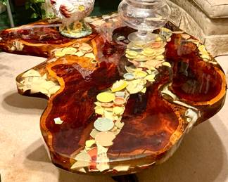 Tea pot coffee table, custom made.  Beautiful