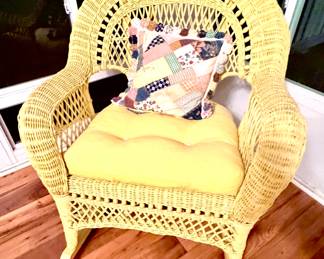 wicker rocker, like new