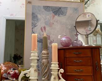 Candles and Ocean Decor