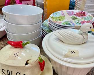 Duck Dish, Salsa Dish Set, Kitchen Dish Sets