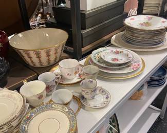 Lenox, Royal Crown Derby, Bavaria Germany, Limoges, Elite, Haviland, Old Meissen, Delft, LS&S, Shelley 

