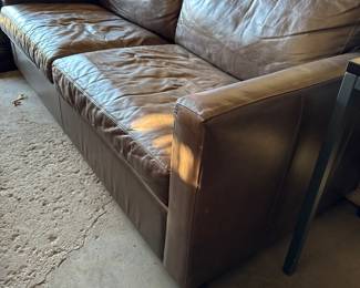 Crate & Barrel leather couch