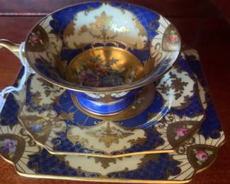 Antique- Lamea Dresden Cup and Saucer 
