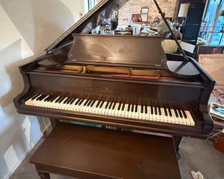 1905 Steinway & Sons Grand Piano, Model A

Stunning antique Steinway grand piano in beautiful condition. 
The piano was crafted with lustrous hard rock maple and Alaskan sitka spruce and adorned with ivory keys.
Piano needs to be tuned and serviced and is being sold as-is.
Unfortunately, we do not have any modern service records for the piano.

Thank you! 