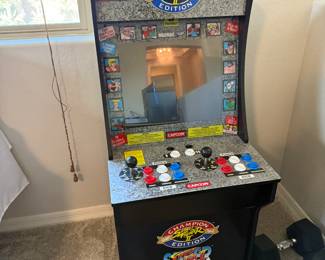 Capcom video game arcade setup. Smaller version