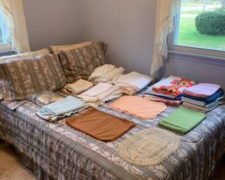 Sheets, placemats, towels