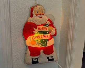 Lighted Vintage Santa