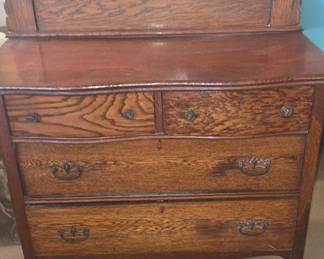 Antique Dresser in Tiger Stripe Oak