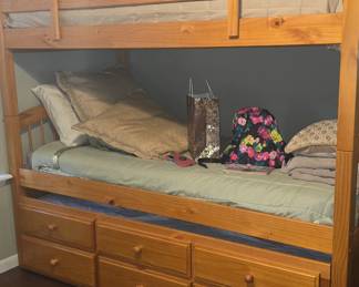Bunk Beds - 3 Twin Mattresses Included 