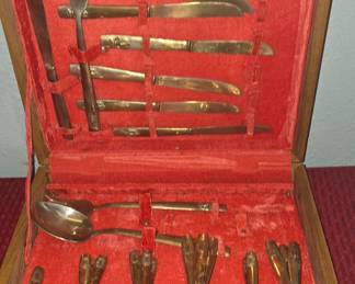 Gold Flatware Set 