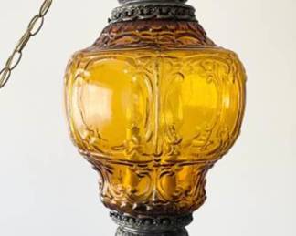 also available! this vintage 70s swag lamp. $60