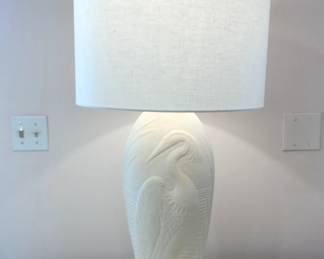 33.5" H Tall Coastal Dale Rushall Heron Lamp