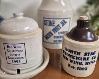 Stoneware. Red Wing Collectors Society stoneware