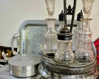 Sterling and silverplate.