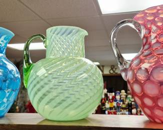 Much, much glassware, pottery, ceramics and china.