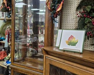 Much furniture!! Glass front display cabinets and bookcases