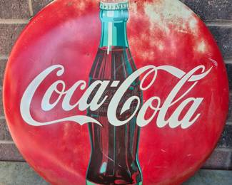Vintage "Coca-Cola" button sign