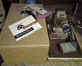 Vintage cameras and projectors.