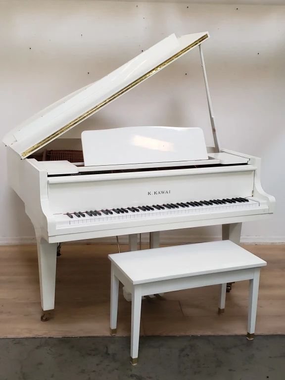 K. Kawai GE-1 baby grand piano with bench and player piano hardware