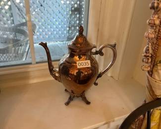 SILVERPLATE FOOTED PITCHER