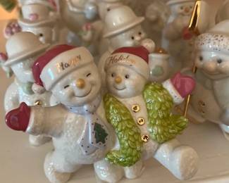 LENOX SNOWMAN FIGURINES