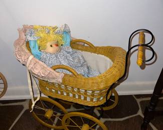 Small wicker stroller