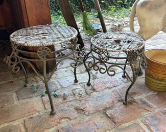 Wrought side tables