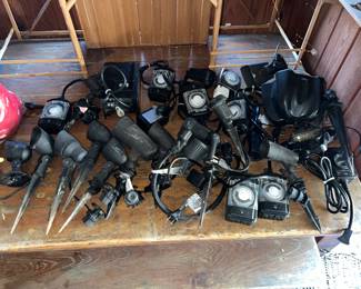 Landscape spot lights & timers