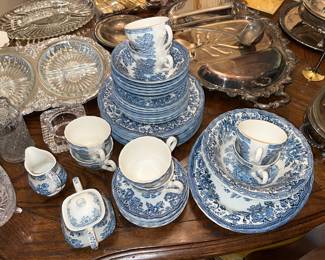 Blue & White China “Tonquin” by Myott made in Staffordshire England