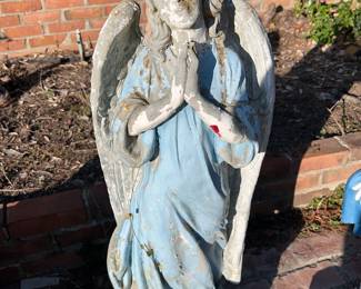 Concrete angel statue