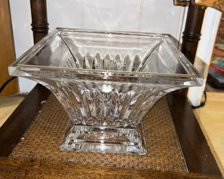 Shannon Lead crystal carved centerpiece bowl